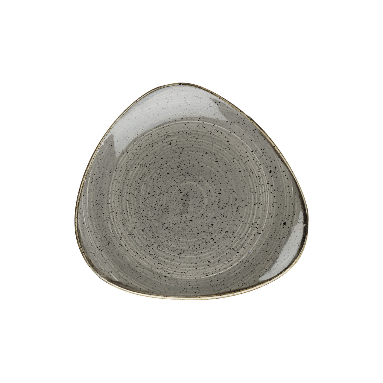 Stonecast, Teller Lotus dreieckig 229 mm Peppercorn Grey